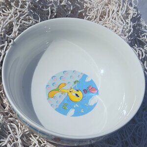 Vintage Collector's Looney Tunes Gibson Tweety Bird 6" Bowl No Chips Sparkling